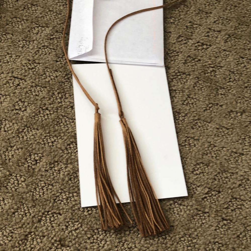 Wrap Around Choker with Hanging Tassels